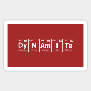 Dynamite (Dy-N-Am-I-Te) Periodic Elements Spelling Magnet